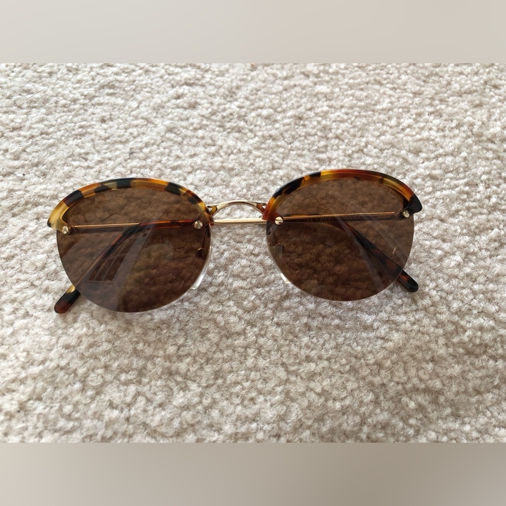 FLOYD Unisex Made in Italy Brown Cheetah print Sunglasses